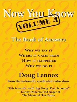 cover image of Now You Know, Volume 4